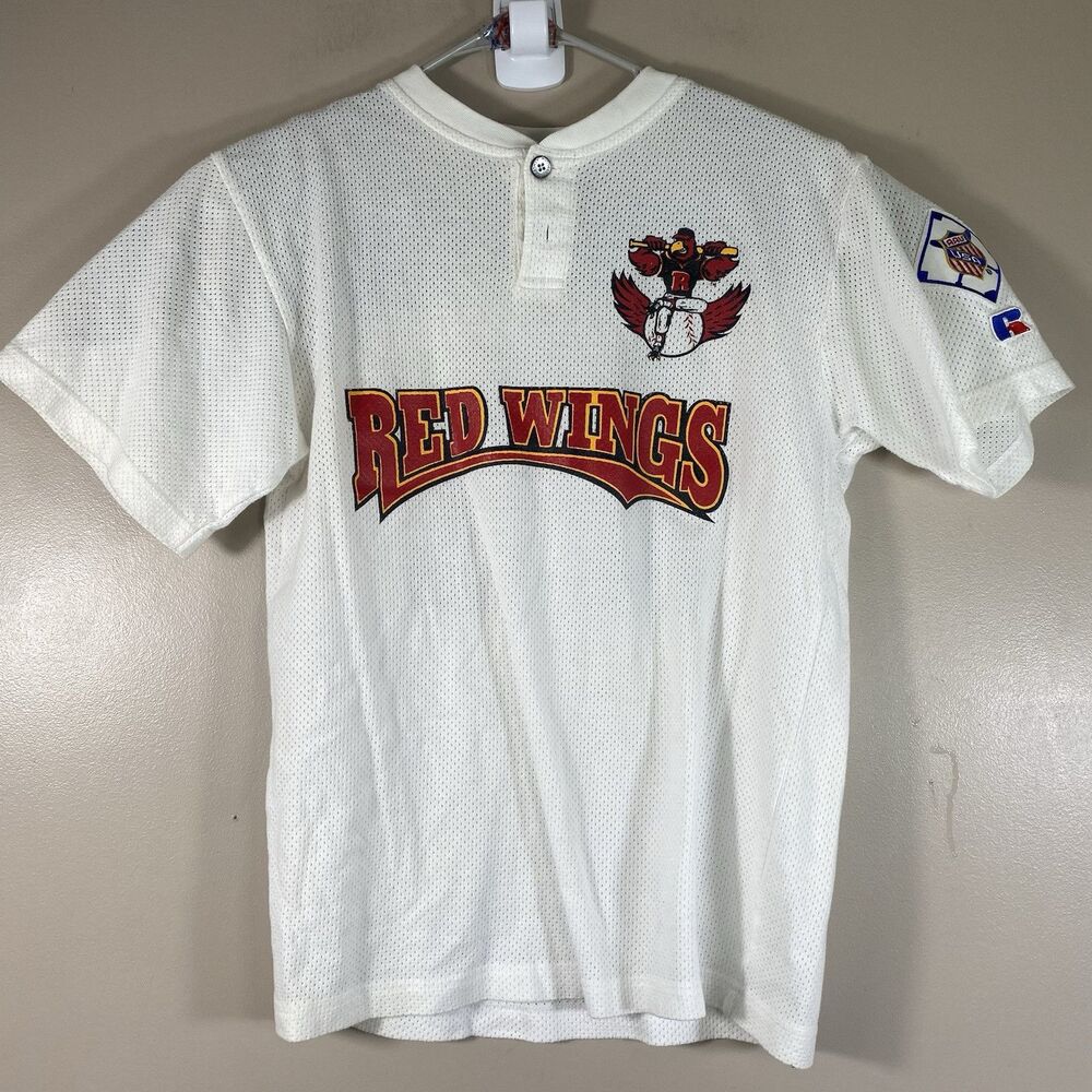 Rochester Red Wings Baseball Shirt Russell Henley Thermal Size Small